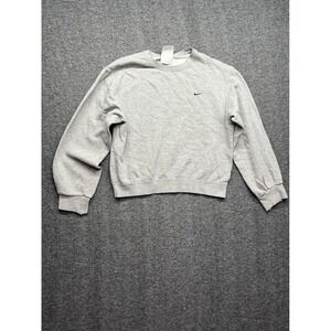 Vintage Nike Sweatshirt Women Small Gray Crewneck Embroidered Pullover Y2k Vtg